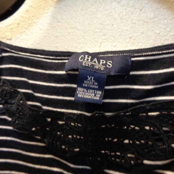 CHAPS Top SIze XL Striped - Picture 6 of 10